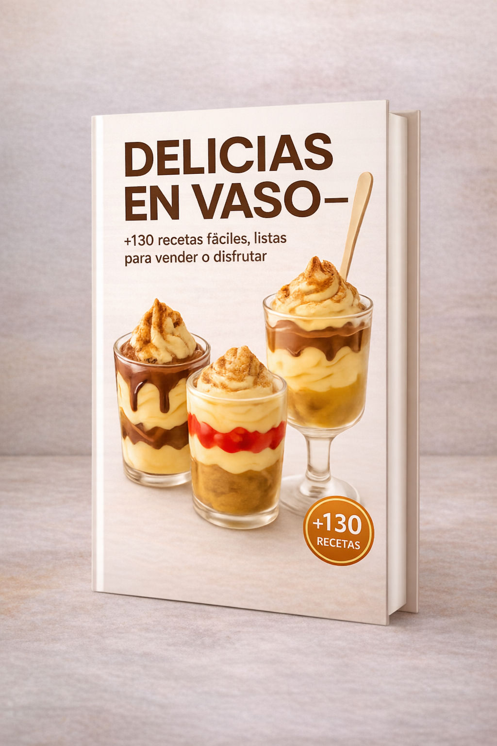 DELICIAS EN VASO +130 RECETAS + 4 BONUS DE REGALO
